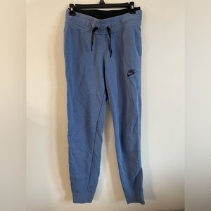 Nike Air Women Fleece Jogger Size Small Sweatpants Blue